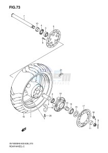 SV1000 (E3-E28) drawing REAR WHEEL