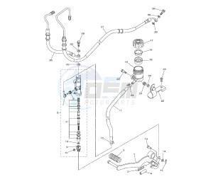 FZ8-NA 800 drawing REAR MASTER CYLINDER