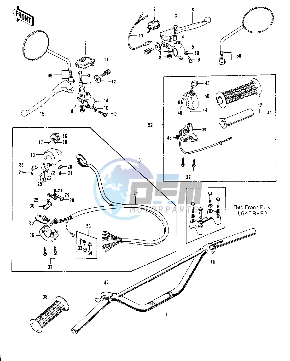 HANDLEBAR G4TR-B 1_2 -- 70-73- -