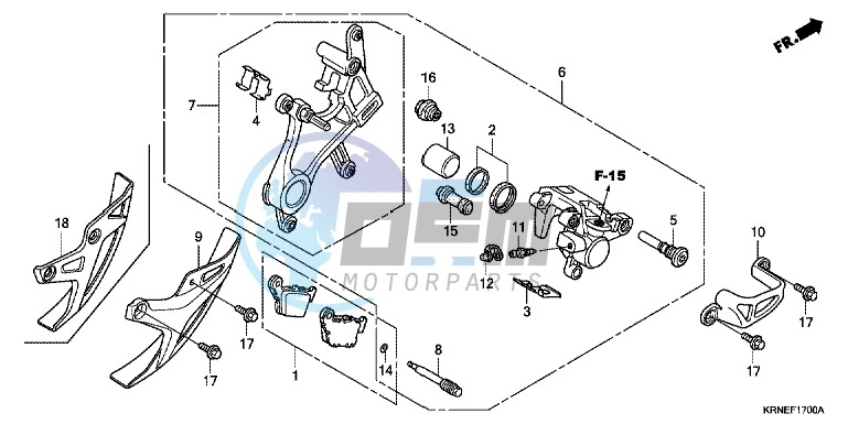 REAR BRAKE CALIPER