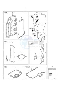 DF 140A drawing Gasket Set