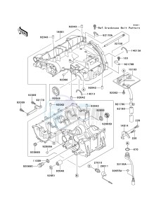 ZX 600 E [NINJA ZX-6] (E7-E9) [NINJA ZX-6] drawing CRANKCASE