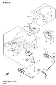 GSX1300B B-KING drawing SEAT