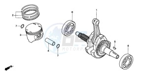 CBF250 drawing CRANKSHAFT/PISTON