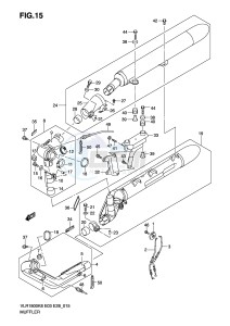 VLR1800 (E3-E28) drawing MUFFLER (MODEL K8 K9)