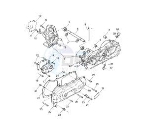 YQ AEROX 50 drawing CRANKCASE