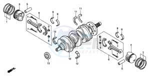 GL1500CT VALKYRIE drawing CRANKSHAFT/PISTON