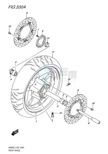 AN650Z ABS BURGMAN EXECUTIVE EU drawing FRONT WHEEL