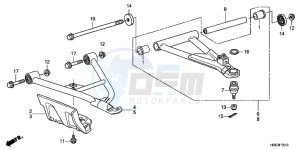 TRX500FMC ED drawing FRONT ARM