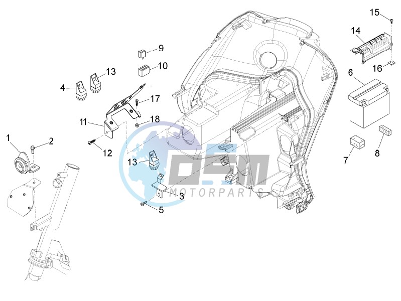 Remote control switches - Battery - Horn