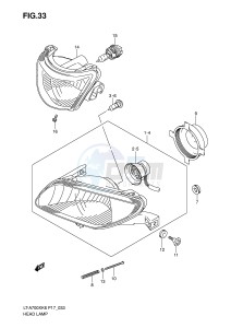 LT-A700X (P17) drawing HEADLAMP (MODEL K6 ~F.NO.5SAAP41A 6711000)