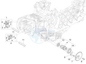 Fly 125 4t 3v ie (Vietnam) Vietnam drawing Camshaft - Rocking levers support unit