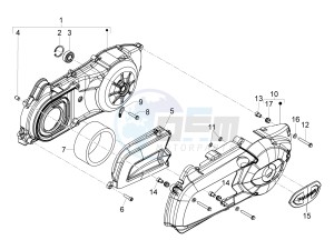 MP3 300 ie lt MP3 300 ie lt Sport drawing Crankcase cover - Crankcase cooling