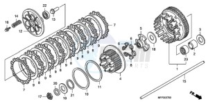 CB1300SA9 France - (F / ABS BCT CMF MME TWO) drawing CLUTCH