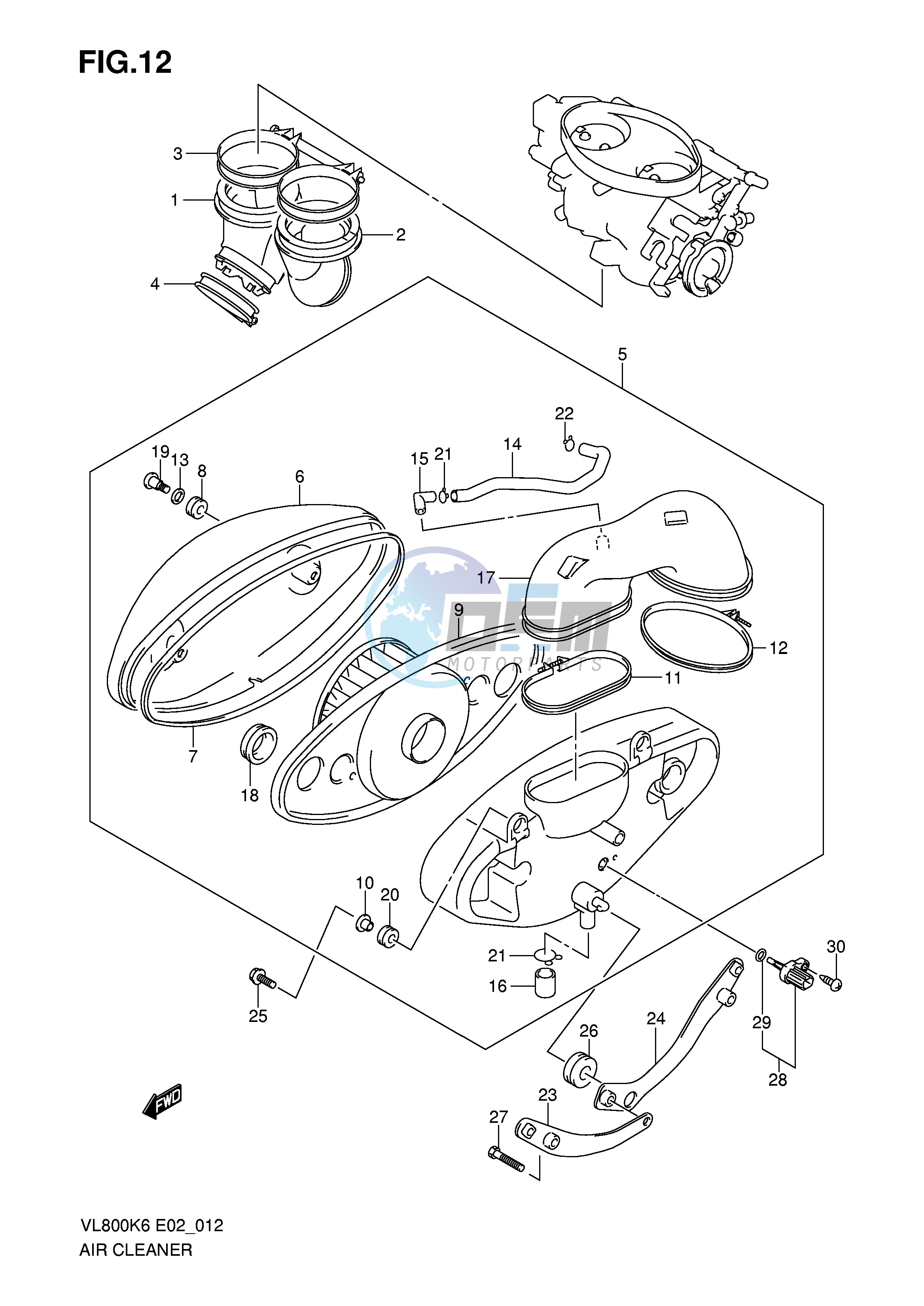 AIR CLEANER (MODEL K6 K7 K8)