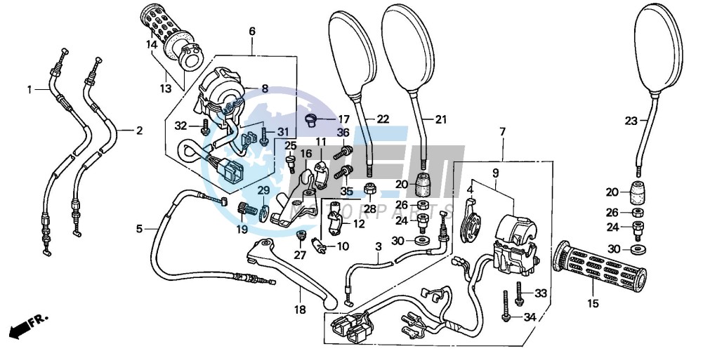 HANDLE LEVER/SWITCH/CABLE