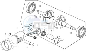 DD50 FIX 25 KMH E2 drawing CRANKSHAFT / PISTON / PISTON RING