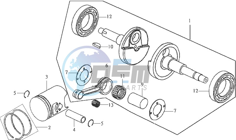 CRANKSHAFT / PISTON / PISTON RING