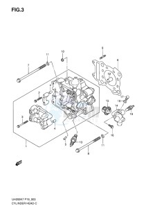 UH200 BURGMAN EU-UK drawing CYLINDER HEAD