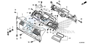 SXS700M4H Europe Direct - (ED) drawing INSTRUMENT PANEL