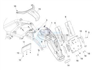 Beverly 300 ie ABS E4 (EMEA) drawing Rear cover - Splash guard