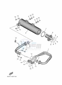 YXE850EN YX85EPAL (BAN6) drawing EXHAUST