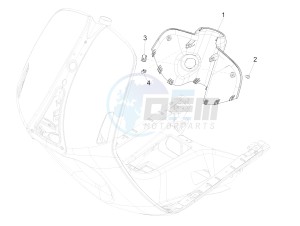 946 150 4T 3V ABS ARMANI (NAFTA) drawing Front glove-box - Knee-guard panel