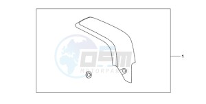 CBR600RR9 BR / MME SPC - (BR / MME SPC) drawing CARBON FIBER EXHAUST GUARD