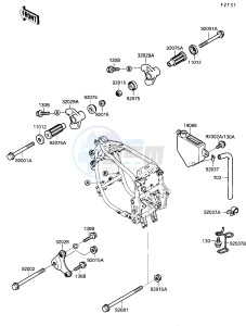 ZX 750 F [NINJA 750R] (F4) [NINJA 750R] drawing FRAME FITTINGS