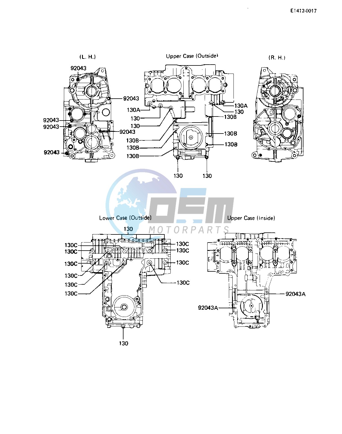 CRANKCASE BOLT & STUD PATTERN