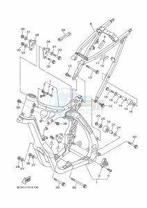 YZ250 (BCRG) drawing FRAME