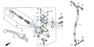 SK50M drawing FR. BRAKE MASTER CYLINDER