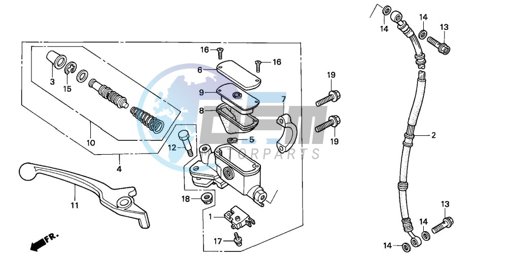 FR. BRAKE MASTER CYLINDER