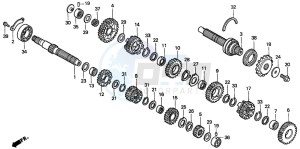 CB900F CB900F drawing TRANSMISSION