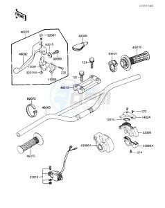 KX 250 E [KX250] (E1) [KX250] drawing HANDLEBAR