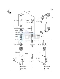 ZR 750 F [ZR-7] (F1) drawing FRONT FORK