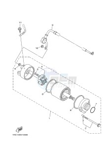 MT09A MT09 ABS 900 (2DRH) drawing STARTING MOTOR