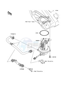 KX250F KX250ZEF EU drawing Fuel Pump