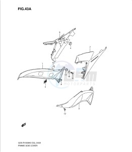 GSX-R1000 drawing FRAME SIDE COVER (MODEL L0)