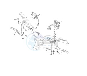 VITY 125 drawing HANDLE SWITCH AND LEVER