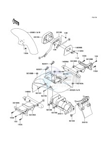 ELIMINATOR 125 BN125A6F GB XX (EU ME A(FRICA) drawing Fenders