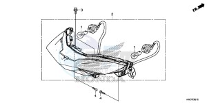 NSS125DF Forza 125 - NSS125D Europe Direct - (ED) drawing REAR COMBINATION LIGHT