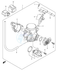 LT-A700X (E17) drawing THROTTLE BODY