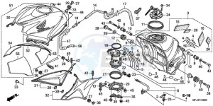 CBR600RAA Australia - (U / ABS) drawing FUEL TANK