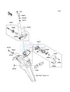 NINJA 250R EX250KBFA GB XX (EU ME A(FRICA) drawing Taillight(s)