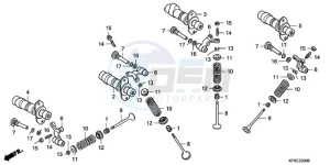 VTR2509 ED / LL MK drawing CAMSHAFT/VALVE