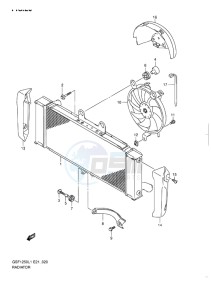 GSF-1250 BANDIT EU drawing RADIATOR