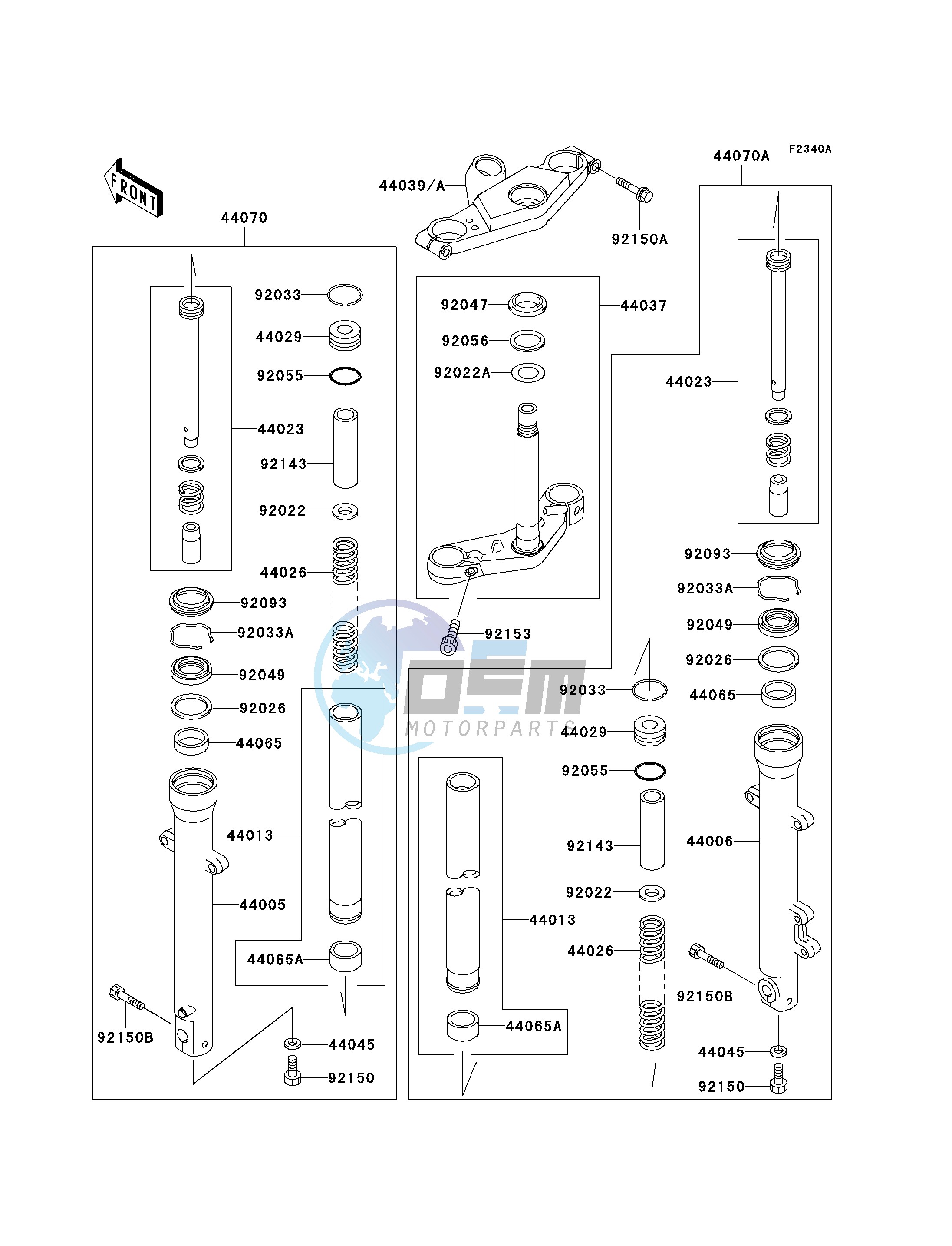 FRONT FORK-- D7F - D9F- -