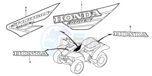 TRX300EX SPORTRAX drawing MARK(TRX300EX1/2)