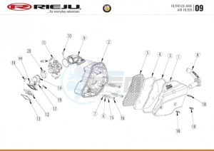 BYE-BIKE-EURO4-WHITE drawing AIR FILTER